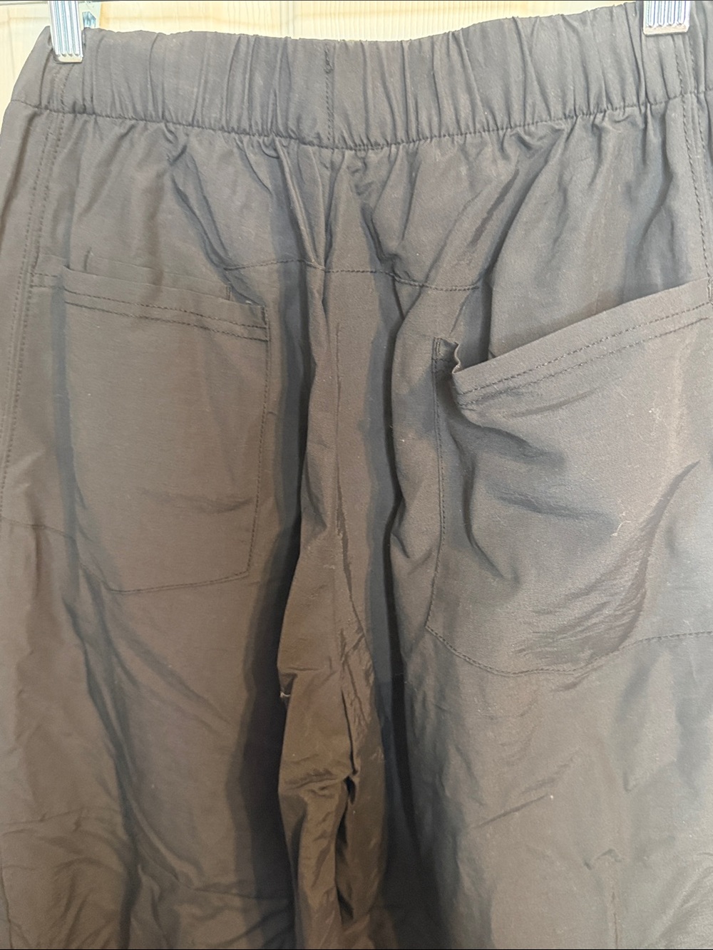 Free People Black Patched Jogger Pants with Multicolor Patches - Picture 12 of 16